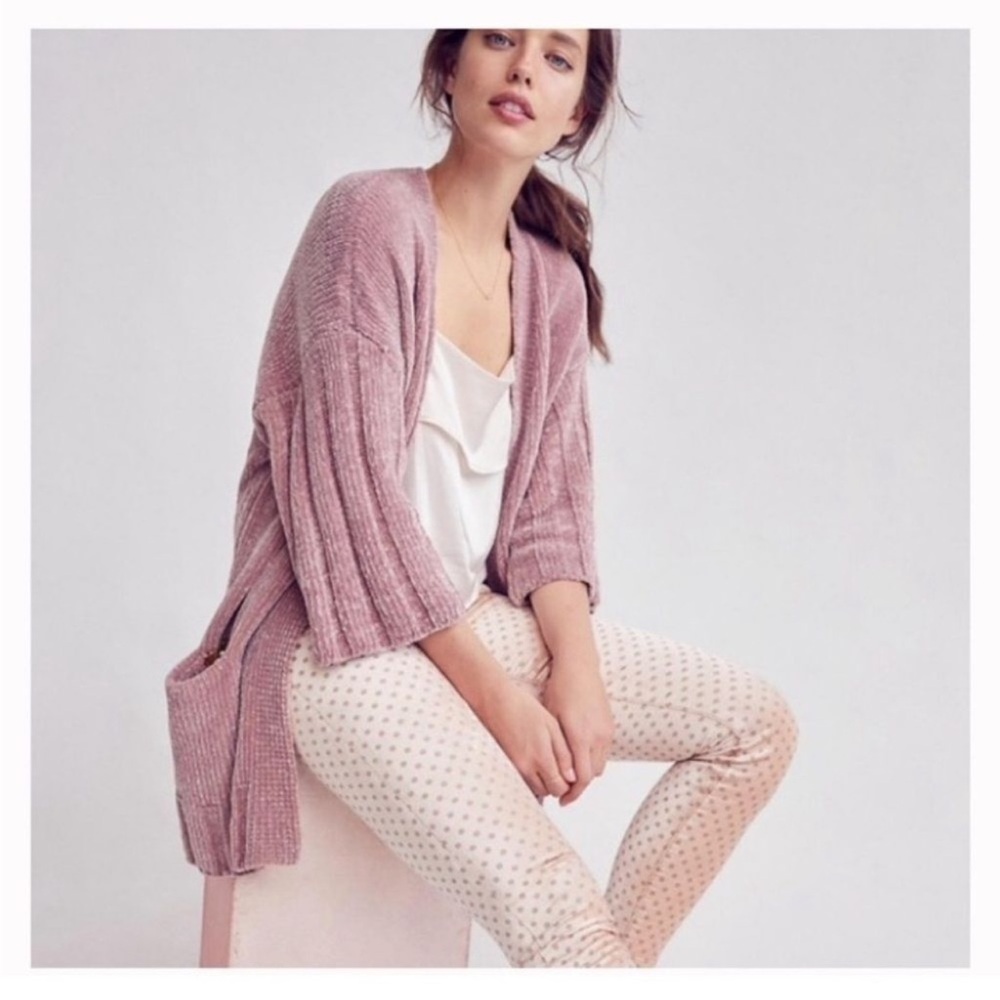 Moth Oversized Chunky Lily Chenille Cardigan